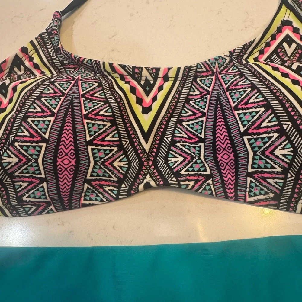 Aerie Teal Bikini set. Only bottoms are from Aerie.